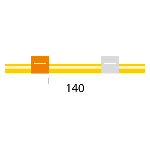 Solva Flex Pump Tube 2tag 0.64mm ID Orange/White (PKT 12)