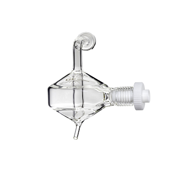Twister Spray Chamber with Helix CT and Screw Mount, 50ml cyclonic, Borosilicate glass