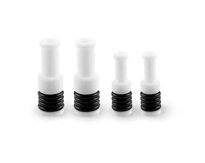 GazFit Connectors, 2 for 6mm OD side arms, 2 for 4mm OD side arms (PKT.4)